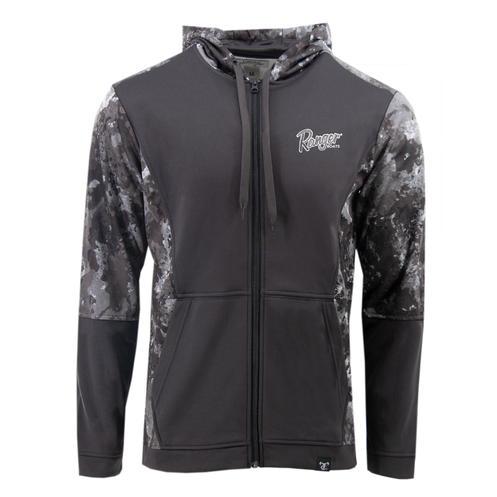 Full Zip Performance Hoodie - Midnight Camo - RangerBoatsGear