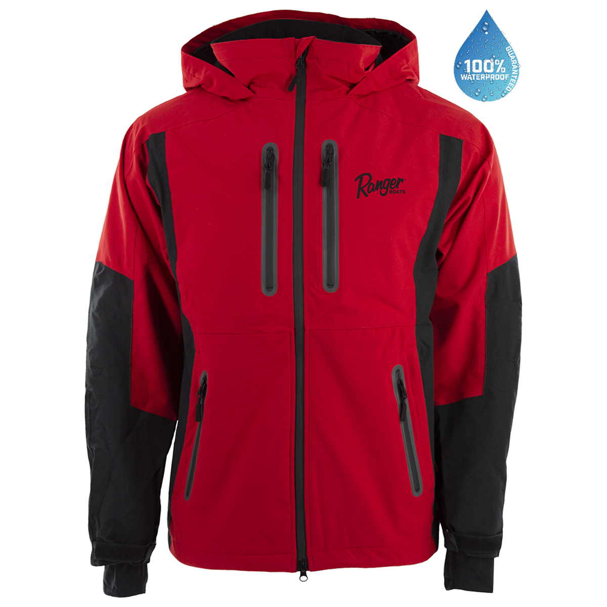 Waterproof Longtail Parka - Red/Black