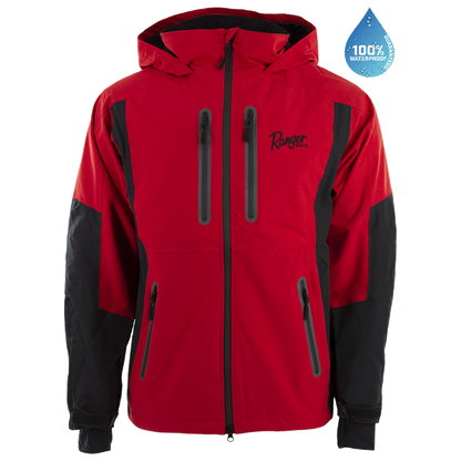 Waterproof Longtail Parka - Red/Black