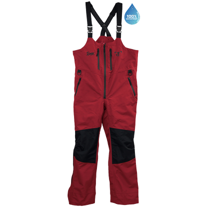 Waterproof Wavetamer Bib - Red Hot/Jet Black