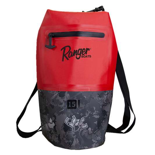 15L Round Dry Bag - Red/Viper Urban