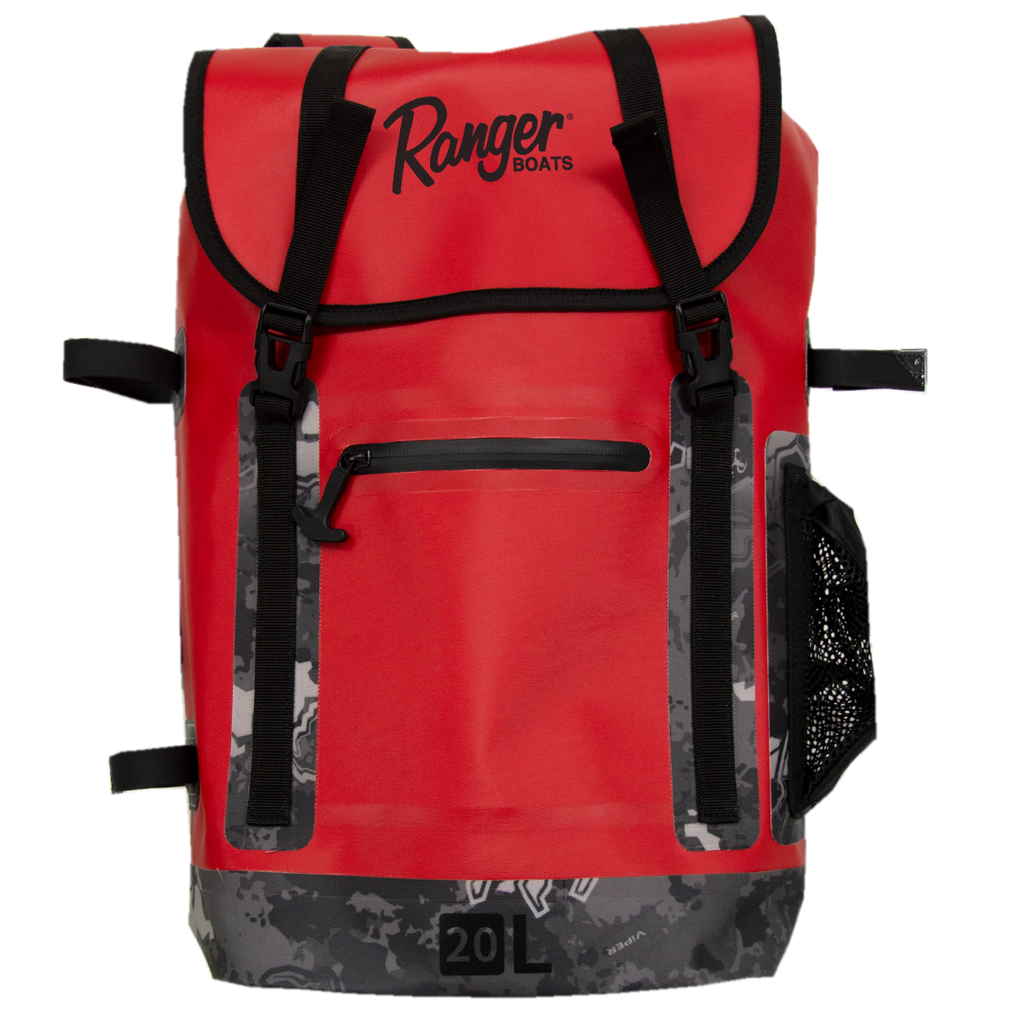 20L Dry Gear Backpack - Red Hot/Viper Urban